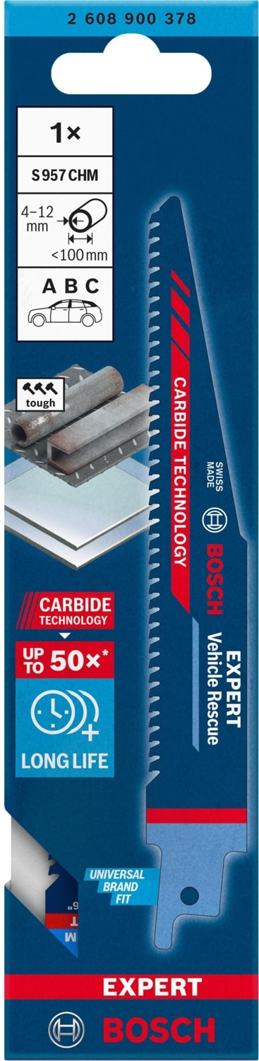 BOSCH Expert S 957 Chm Otomotiv Çeliği Için Panter Testere 1'li 2608900378