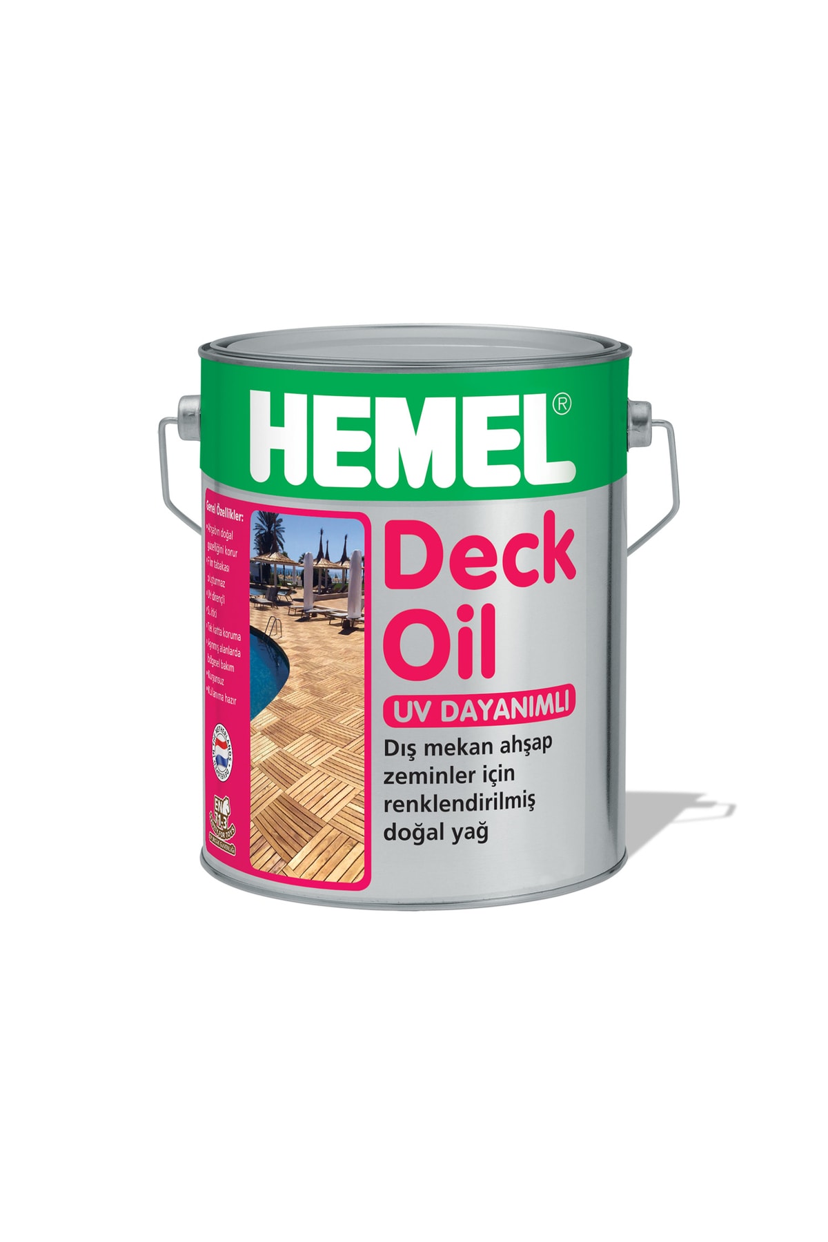 Deck Oil - Deck Zeminler Için Renkli Yağ Lıght Oak-15 Lt