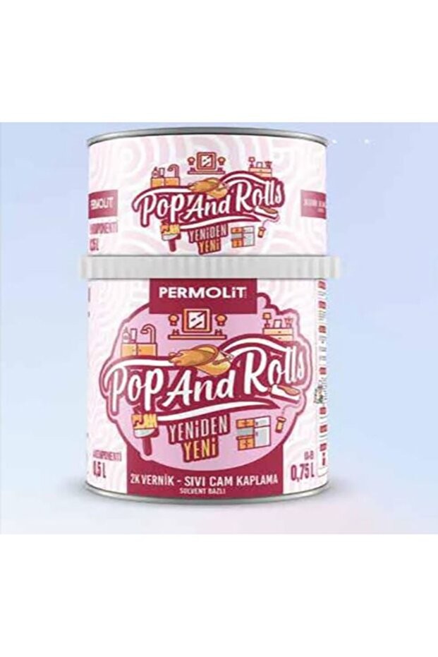 Pop And Rolls Vernik – Sıvı Cam Kaplama 550 250 Lt = 0,75 Litre (PARLAK)