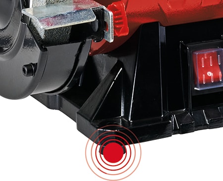 Taş Motoru TC-BG 150 B (maks. 350 W, Ø150 mm taşlama diski, kıvılcım koruması, şekil düzeltme ve bileme işlemleri için uygun, K36 kalın taşlama diski ve tel fırça diski dâhil)