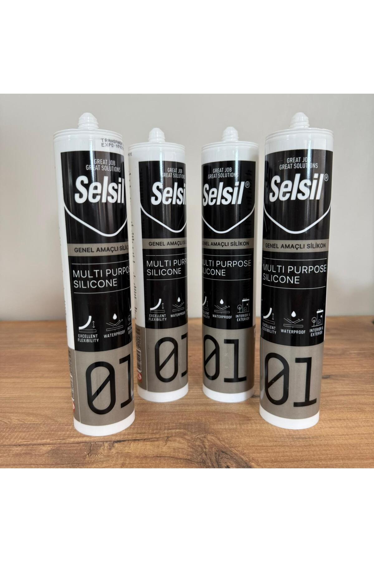 SELSİL Şeffaf Silikon 4 Adet