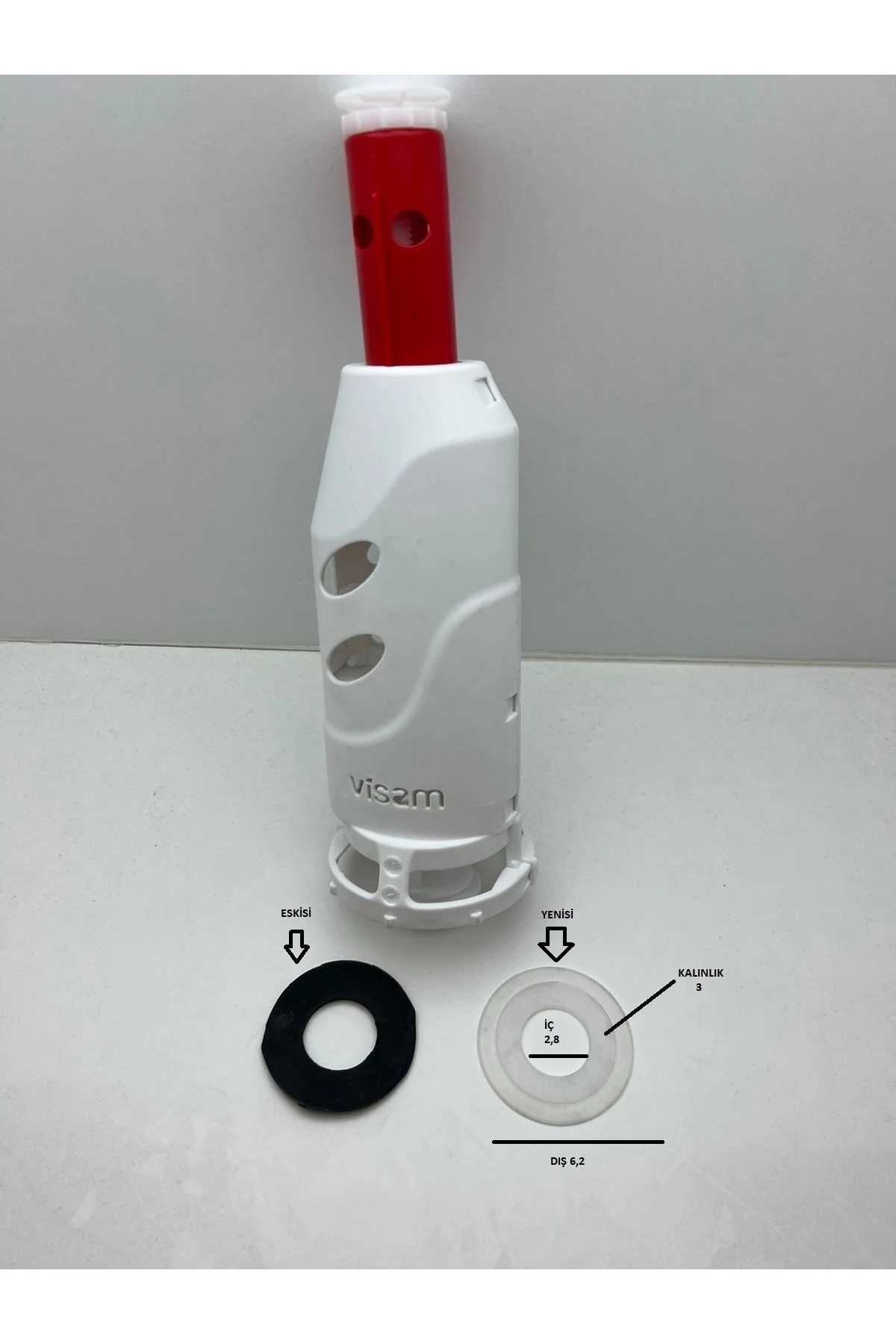 Rs Visam Teos Basmalı Klozet Rezervuar Iç Takım Conta Satışıdır 1 Adet