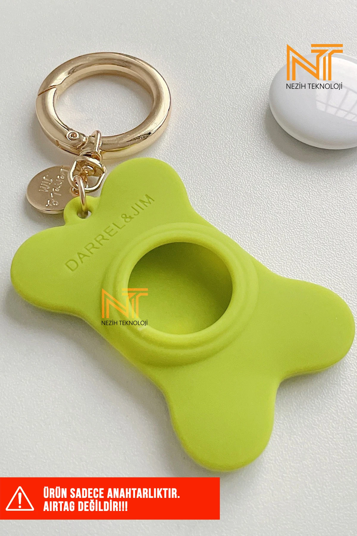 Airtag Uyumlu Yumuşak Silikon Anahtarlık