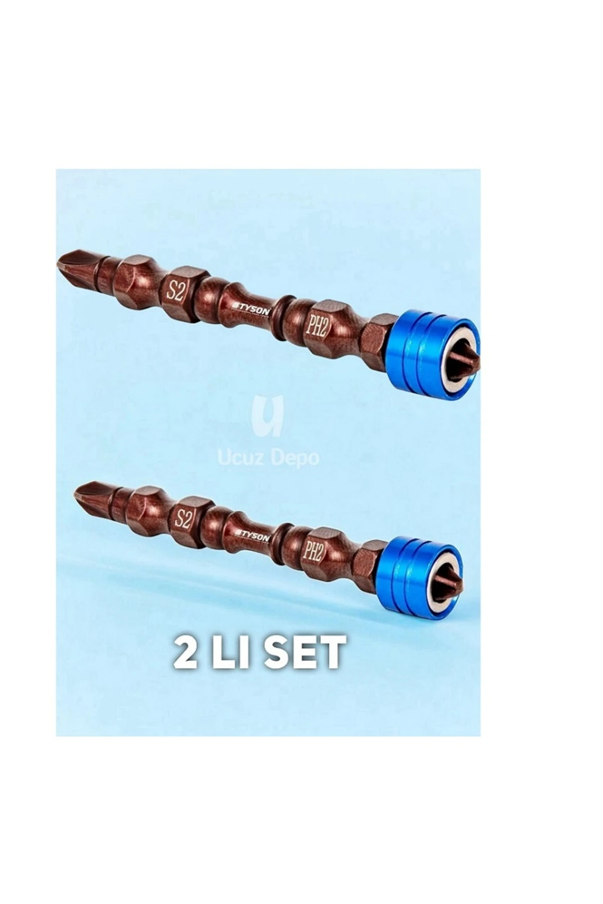 Mıknatıslı Bits Uç Ph2*65 Çift Yönlü 968 2 Adet