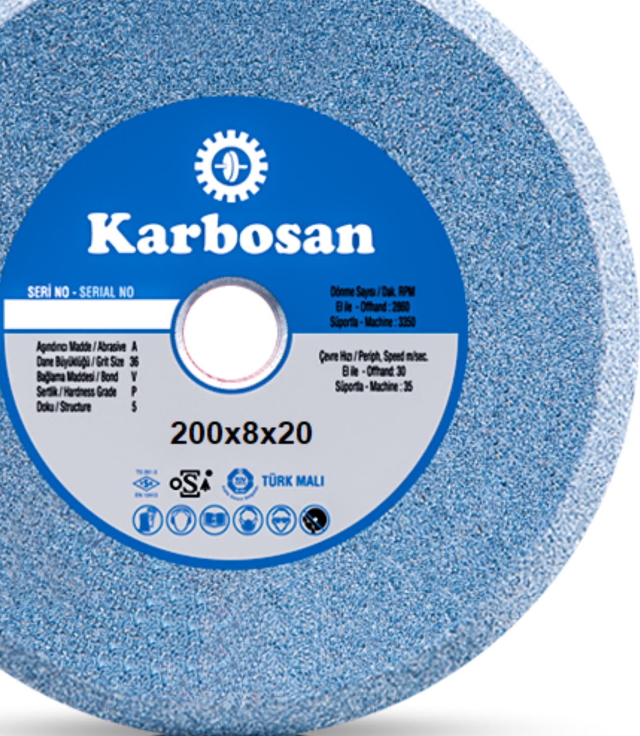 KARBOSAN Düz Taş 200X8X20 NK60 920770