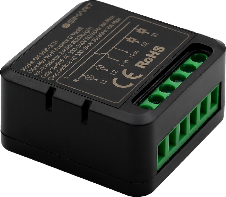 Akıllı Röle 1 Yönlü Wi-fi Kontrollü