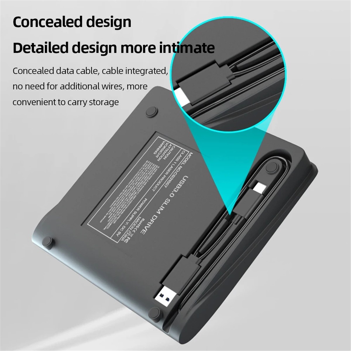 USB 3.0 Tip-C Ince Harici DVD Rw CD Yazıcı Sürücüsü Burner Okuyucu Oyuncu Dizüstü Pc Için Optik Sürücüler DVD Burner(C) (Yurt Dışından)