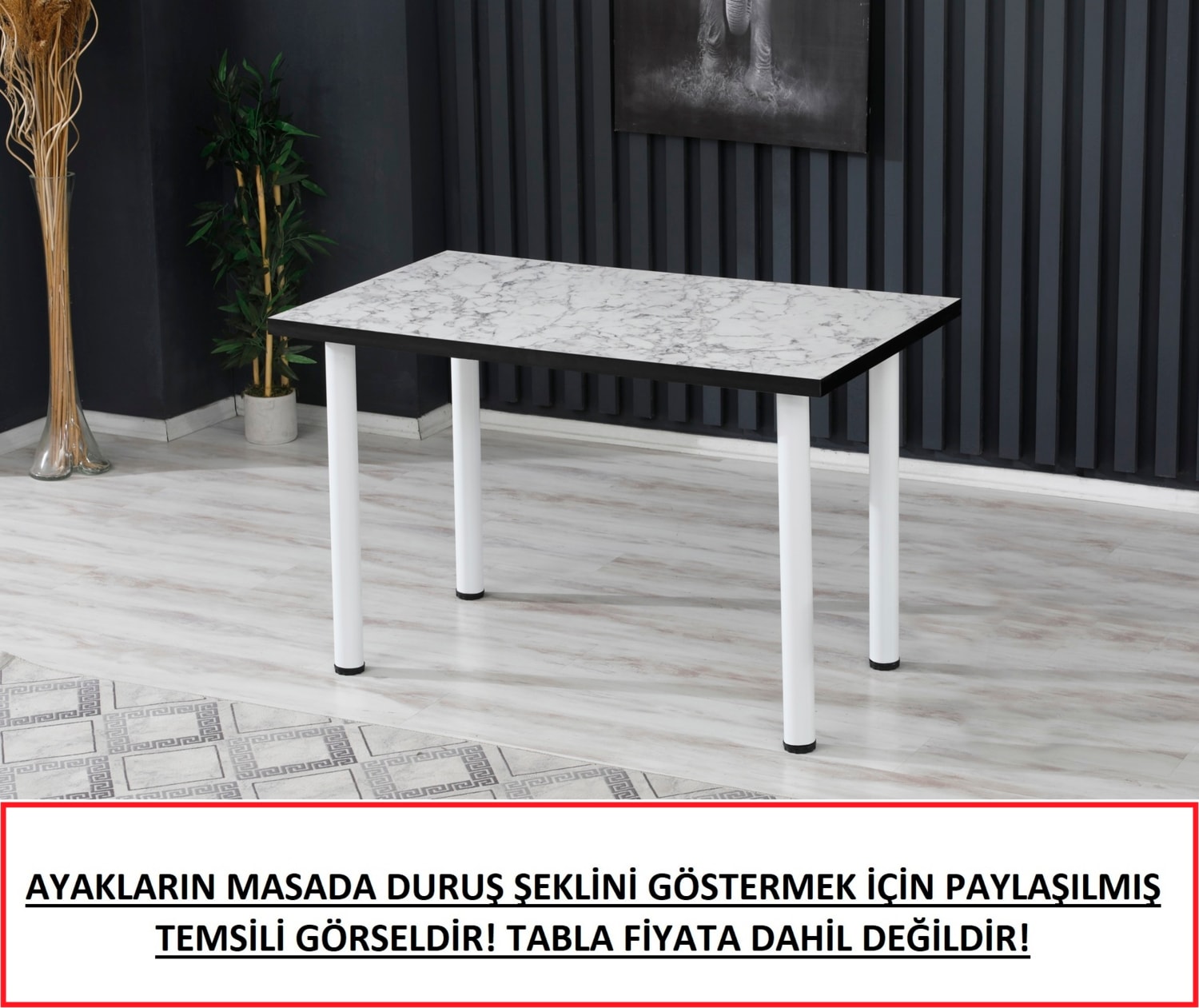 4 Adet- Metal Boru Ayak- Masa Ayağı-72,5 cm Ayarlanabilir