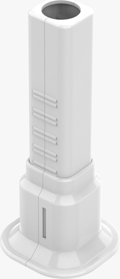 Radyatör Boru Gizleme Ayağı Tekli Petek Aksesuarı 6 cm - 16 cm Arası Ayarlanabilir Beyaz 10 Adet