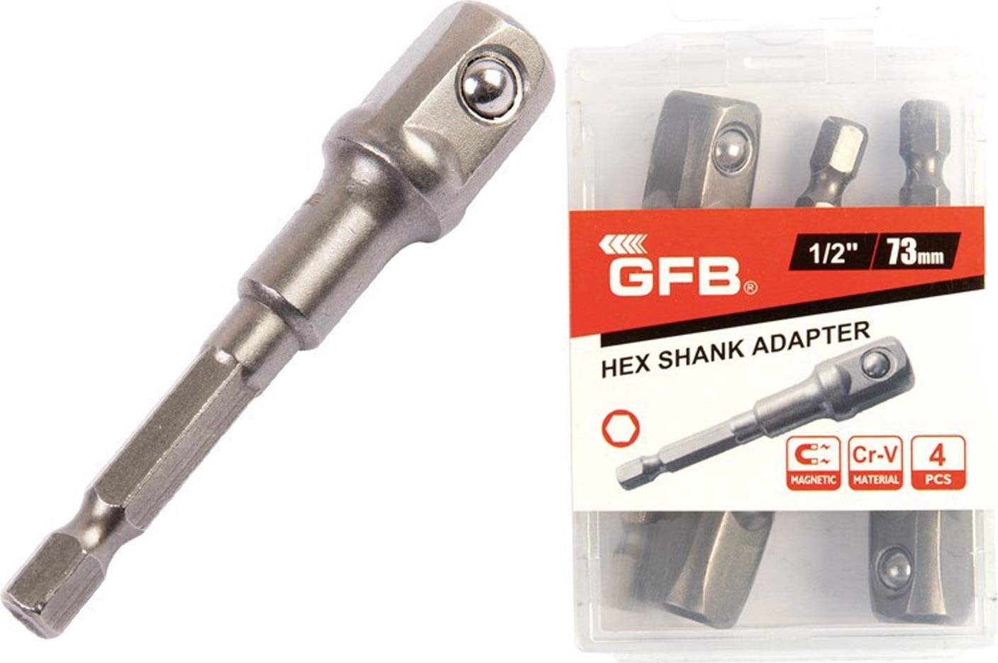 1/2" Bits Saplı Lokma Adaptörü 73 mm