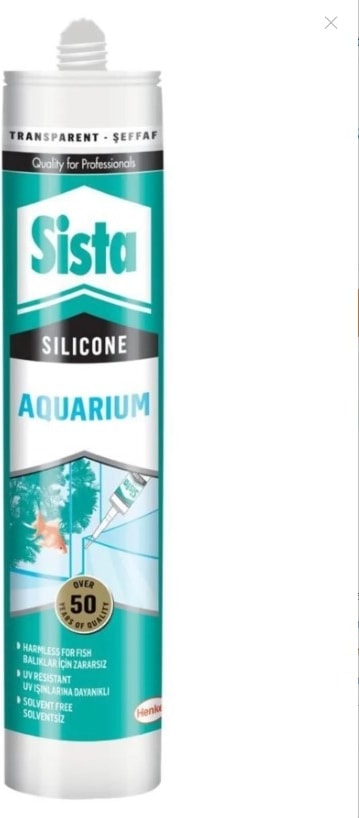 Henkel  Akvaryum Silikonu 310 ml Şeffaf UV Dayanıklı Balıklar İçin Güvenli %100 Silikon