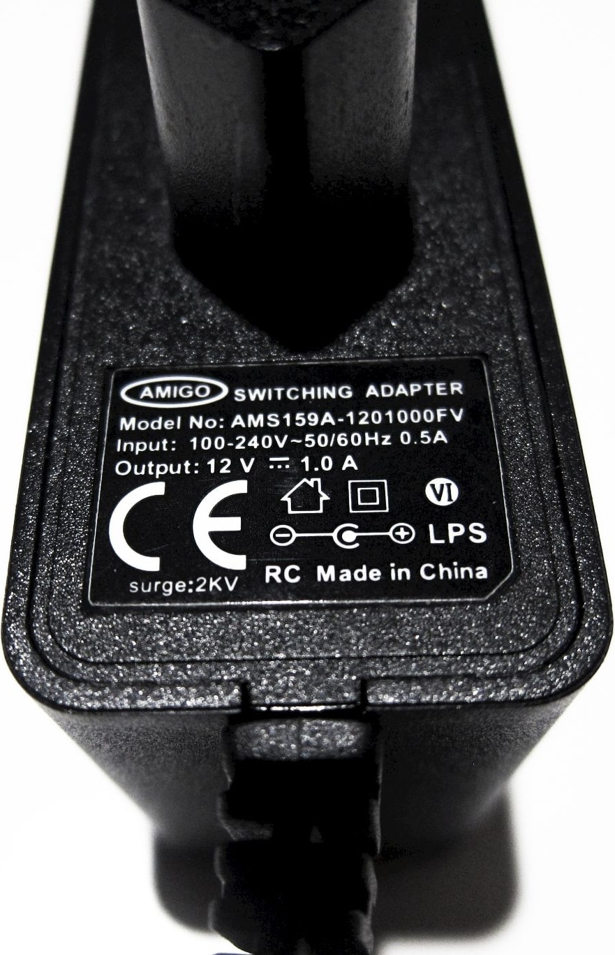 12 Volt - 1 Amper Ac/dc Amigo Adaptör AMS159A-1201000FV