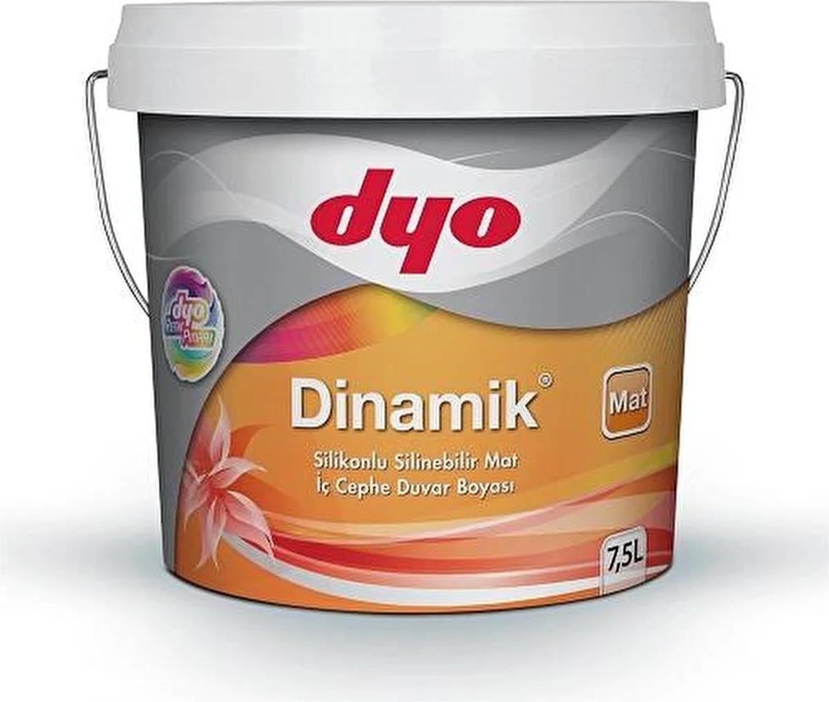 7,5lt Dinamik Mat Silikonlu Silinebilir Iç Cephe Duvar Boyası (0655)