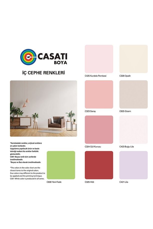 Silikonlu Ipek Mat Silinebilir Iç Cephe Duvar Boyası Menekşe 2,5 Lt.(PAKET - 2 ADET)