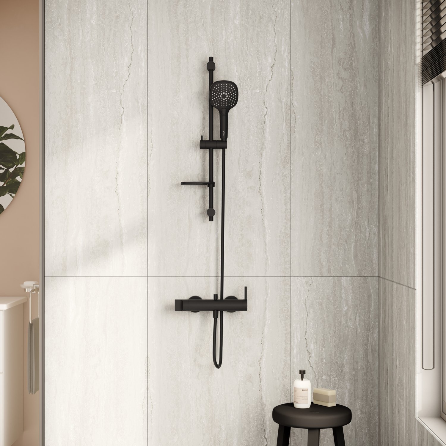 Vitra Origin A4261936WTC Banyo Bataryası, Mat Siyah