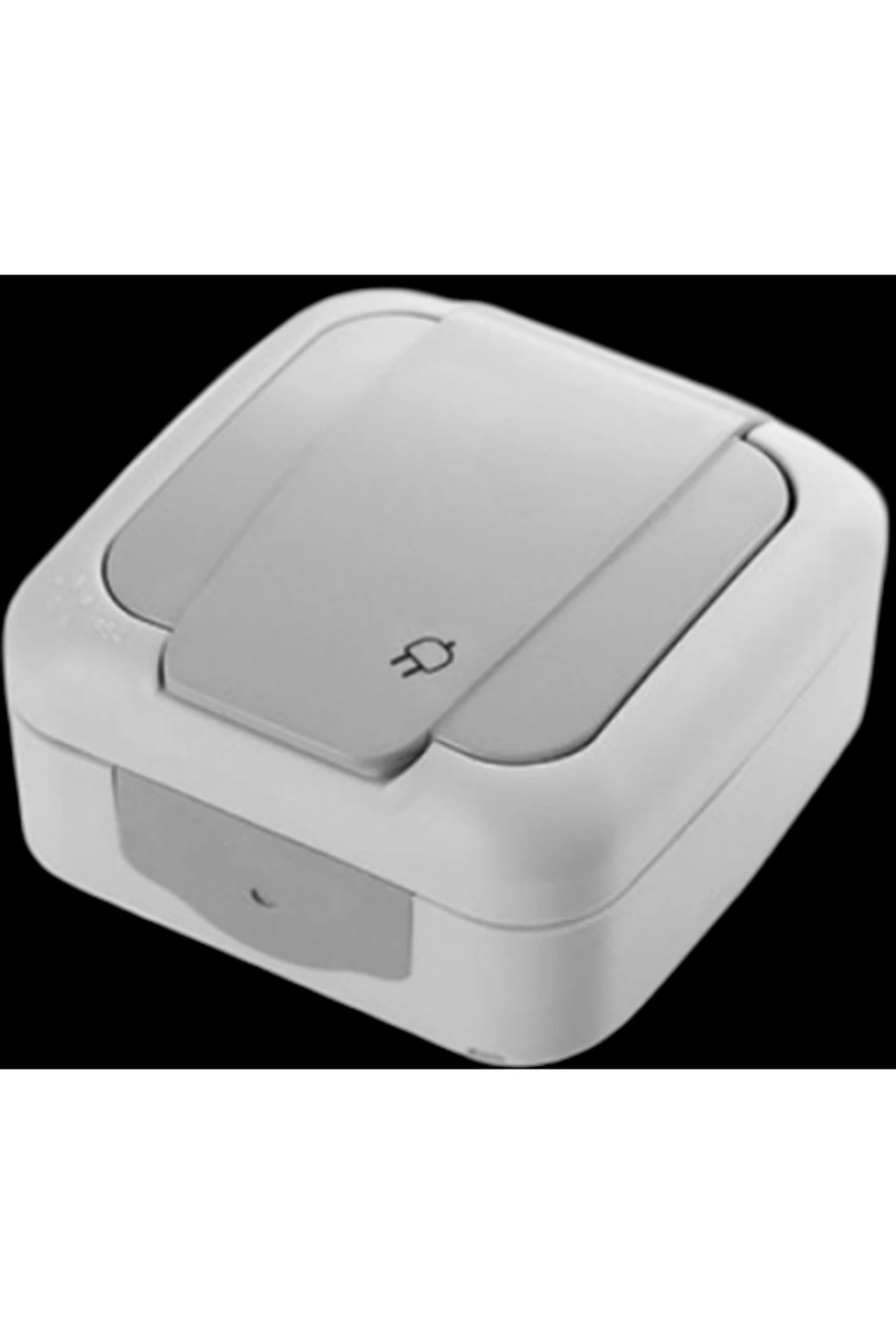 Palmiye Nemliyer Kapaklı Topraklı Priz IP54