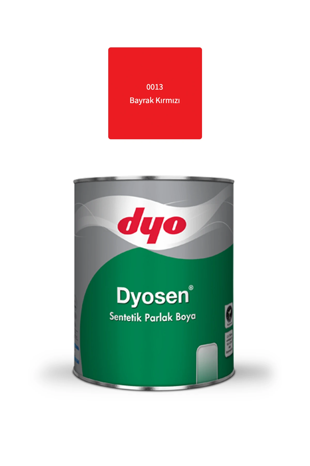 Dyo Sen Sentetik Parlak Boya Bayrak Kırmızı