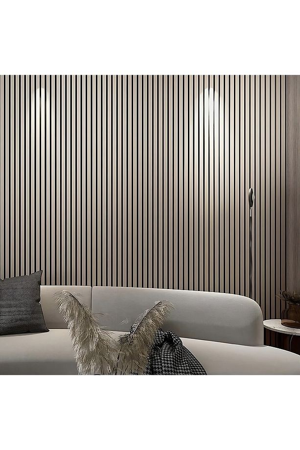 Lambiri ( 5 Adet 12x280 Cm ) Krem Model Ev, Ofis Pvc Duvar Paneli
