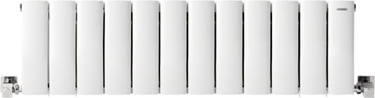 300 x 955 mm Lilac Yatay Beyaz Alüminyum Radyatör Standart Bağlantı