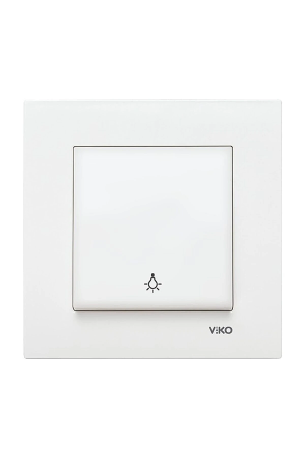 Viko Karre Beyaz Light Anahtarı Çerçeveli