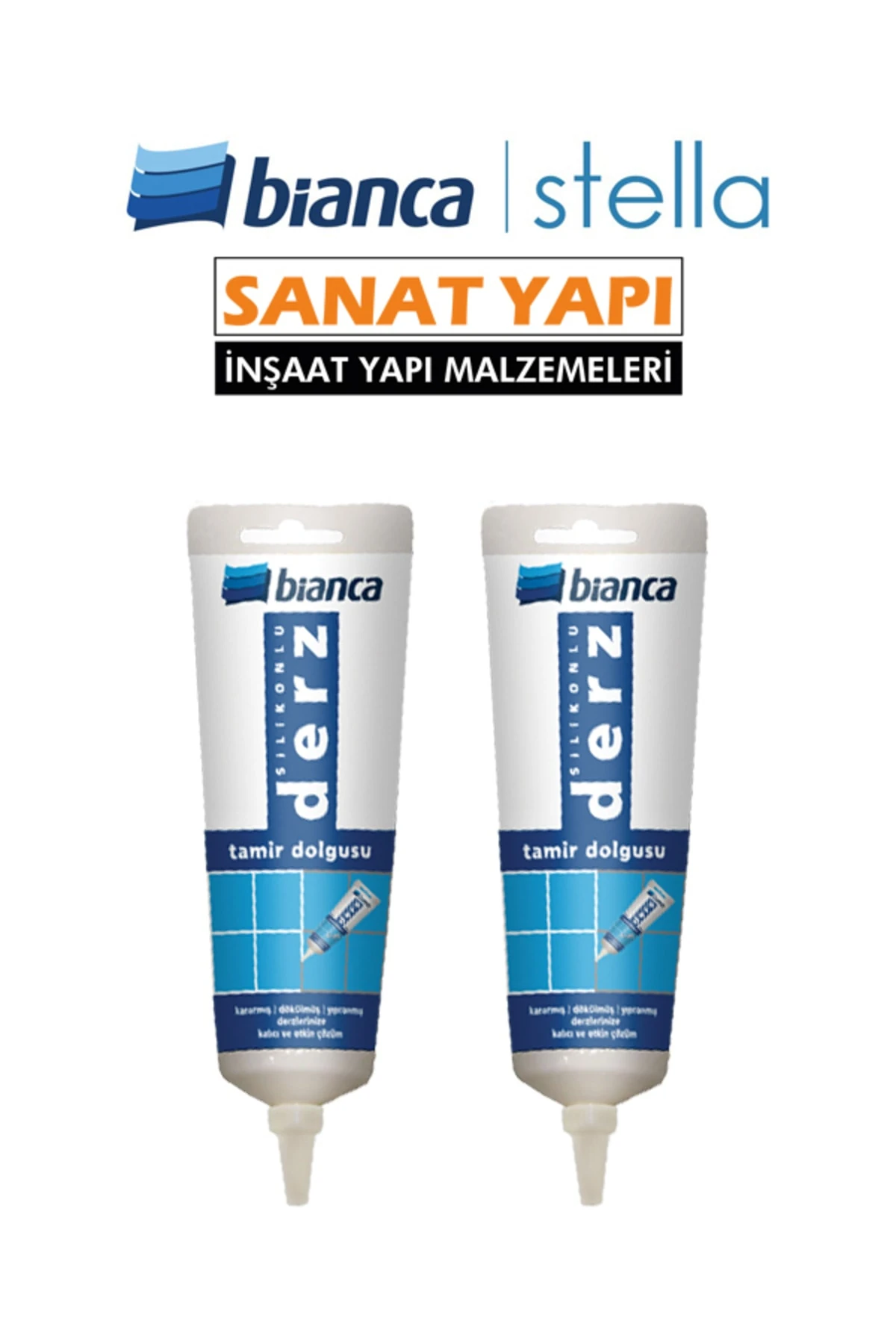 Silikonlu Derz Tamir Dolgusu (350Gr) 2 Adet