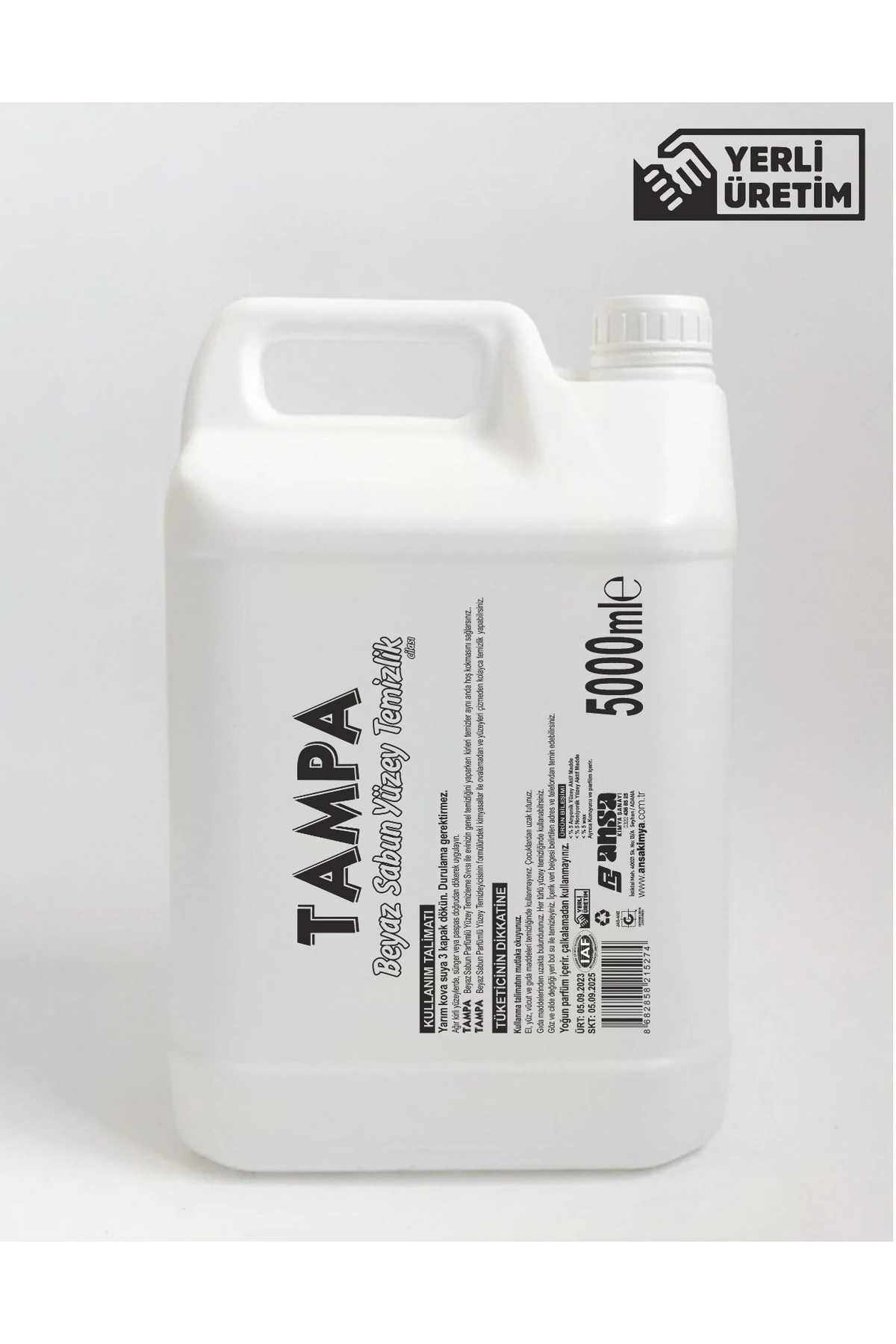 Beyaz Sabun Kokulu Genel Yüzey Temizleyici 5 Lt