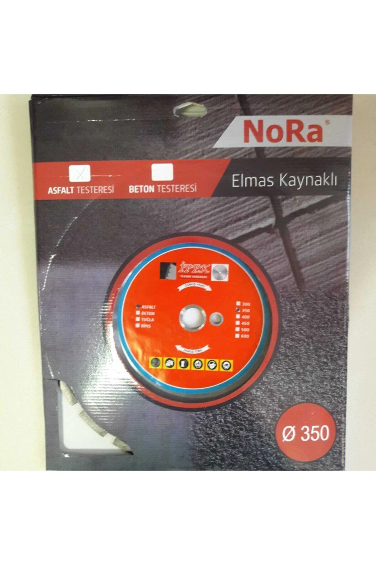 Testere -Elmas Uçlu -Asfalt Kesme Testeresi -350mm -1Adet