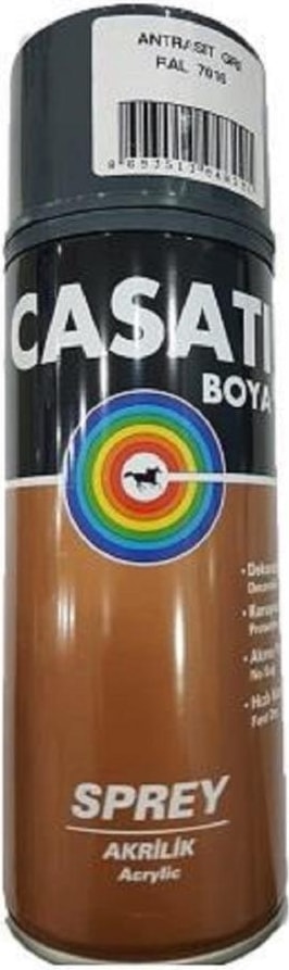 CASATİ Casati Akrilik Sprey Boya Ral 7016 Antrasit Gri