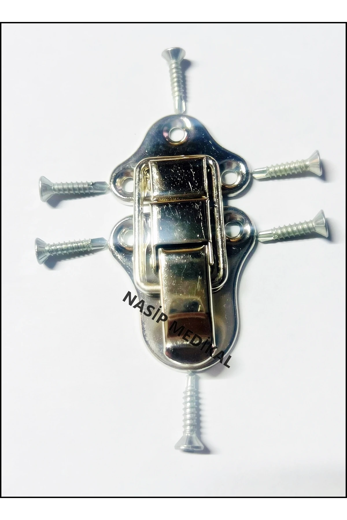 Büyük Nikel Renk 1 ADET Çanta Tokası Bavul Kilidi Dolap Kilidi Kutu Mandallı Kilit