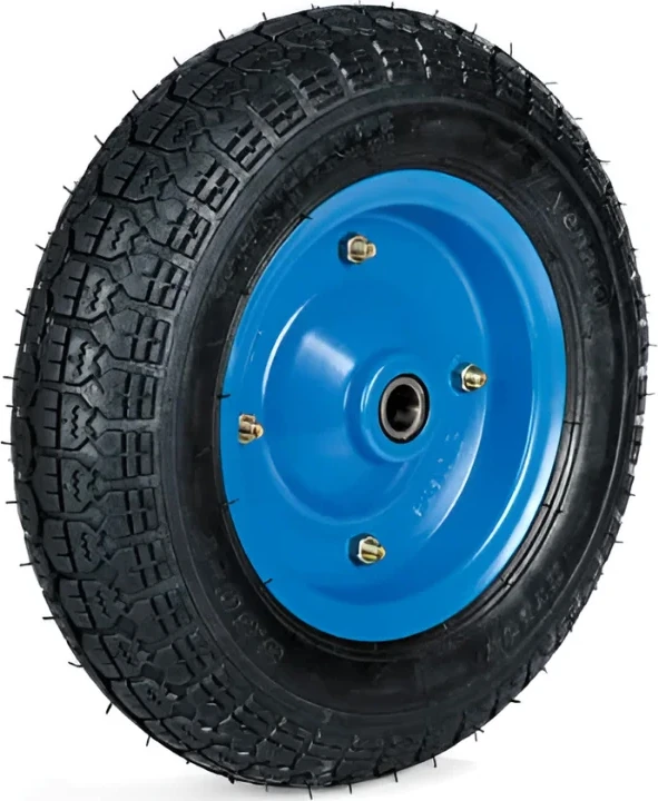 Havalı Tekerlek Burçlu Plastik El Arabası Tekerleği