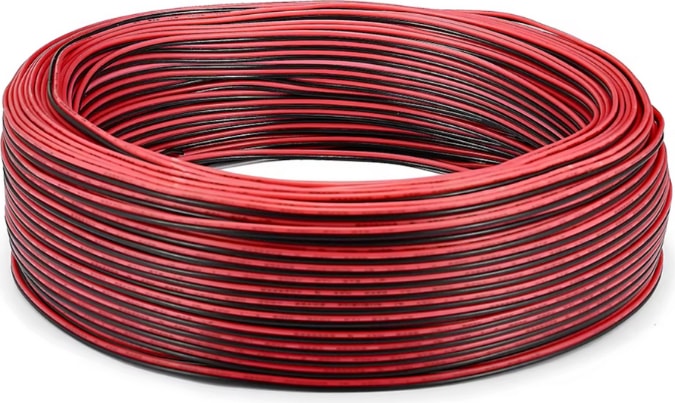2 Pin Kordon Kablo 2X0.22MM Şerit LED Kablosu 2 Li Jst Elektrik Kablosu Kalaylı Bakır Kablo 100 Metre