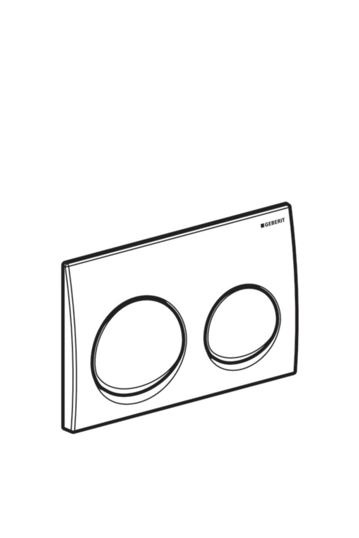 Geberıt Alpha Kumanda Kapagı Cıft Basmalı Parlak Krom 115.040.21.1