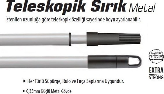 SGS Teleskopik Metal 3Mt Sırık 6203 (1 Adet)