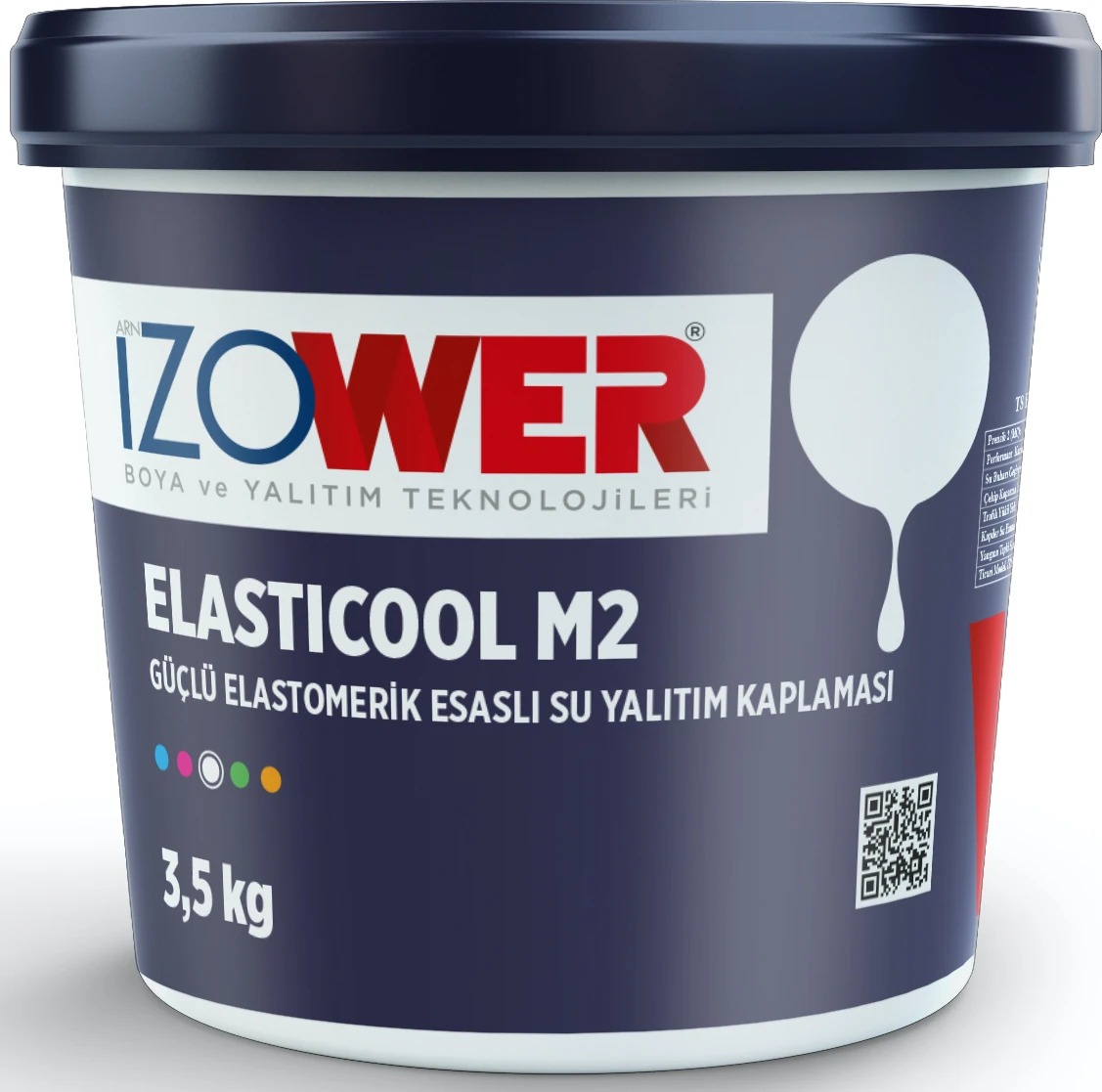 Izower M2 Güçlü Elastomerik Su Yalıtım Malzemesi 3,5 kg
