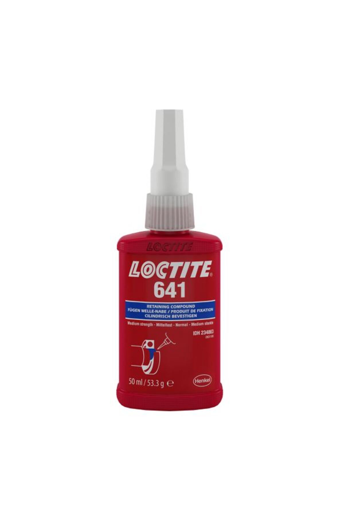 Loctite 641 Rulmanlar İçin Orta Mukavemetli Sıkı Geçme Bileşeni 50 gr/ml