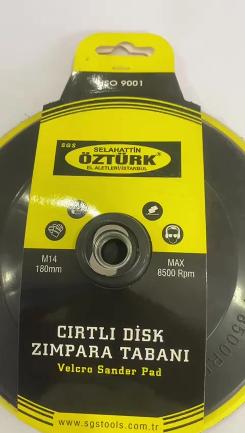 Cırtlı Disk Zımpara Tabanı 180 Mm (1 Adet )