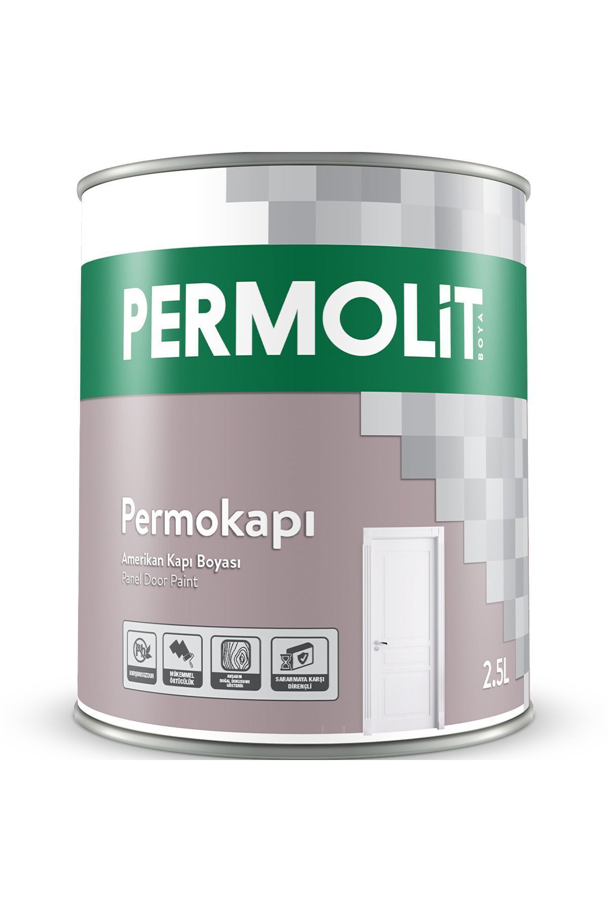 Permokapı Amerikan Kapı Boyası 2,5 Lt. Beyaz