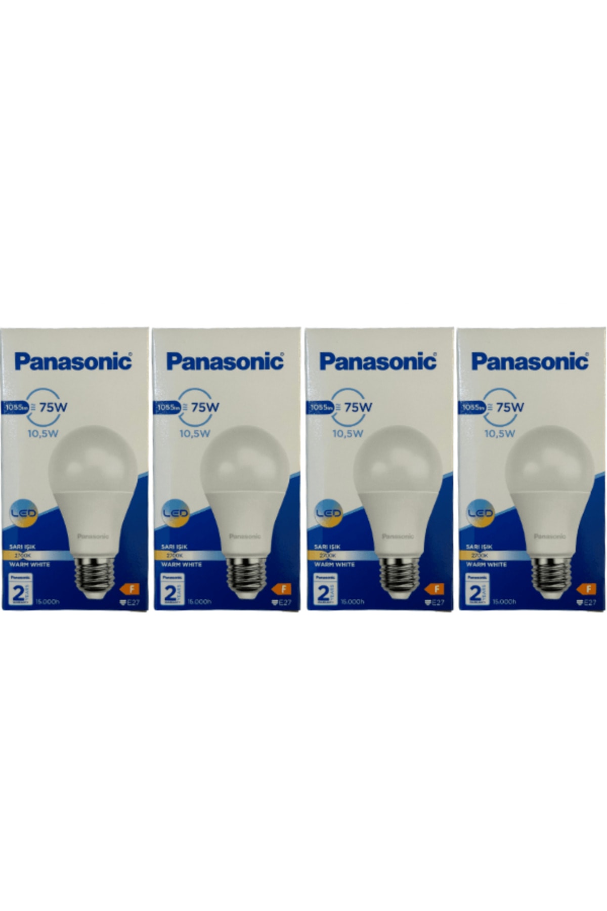 10,5W (75W) 2700K (Sarı Işık) E27 Duylu Led Ampul (4 Adet)