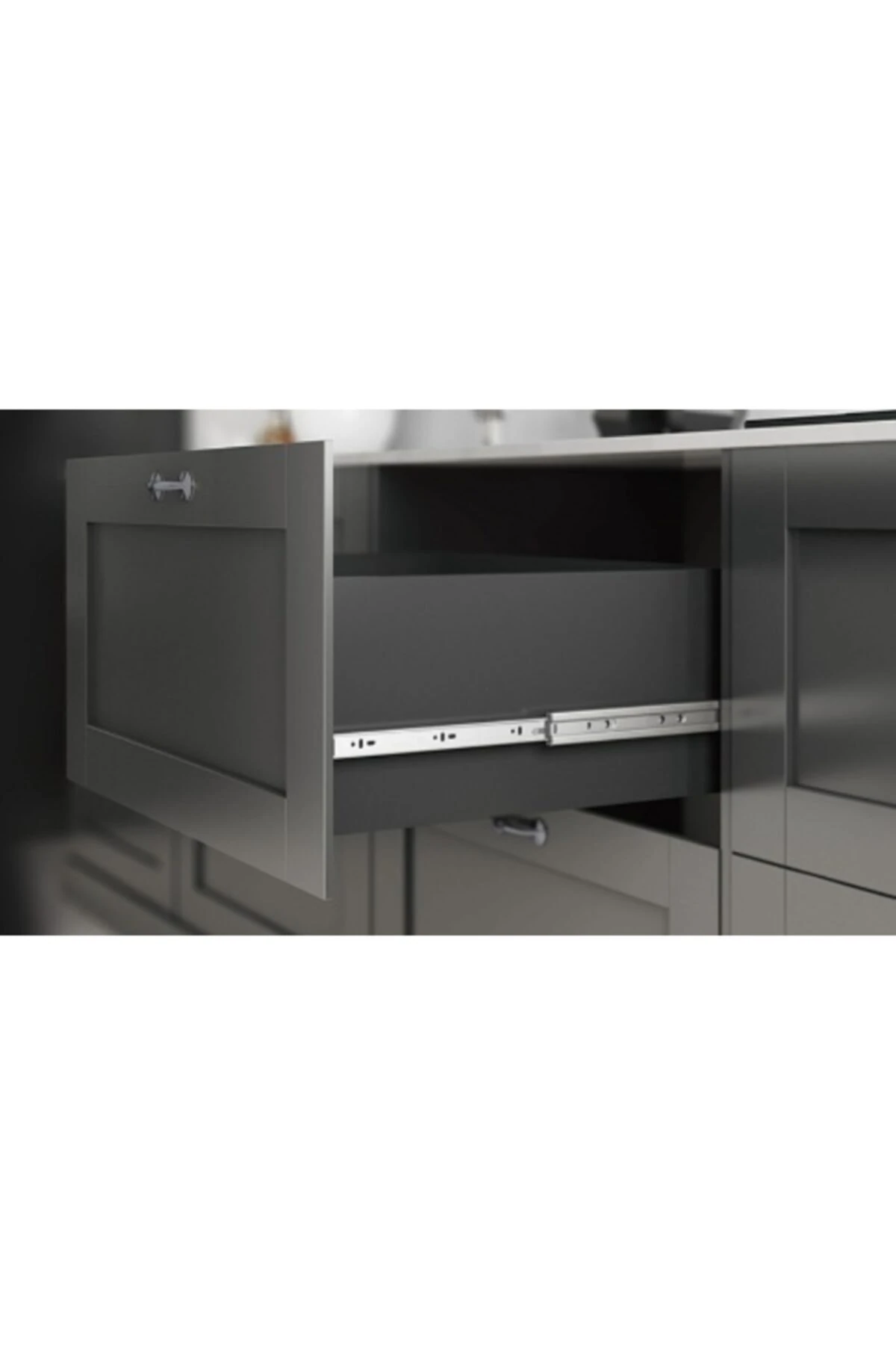 Samet 43*60 So - Class Teleskopik Bilyalı Çekmece Rayı Çift Açılım 60cm