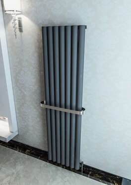 Ula Dikey Alüminyum Radyatör 485X1800 Pütürlü Beyaz (Ral 9016)