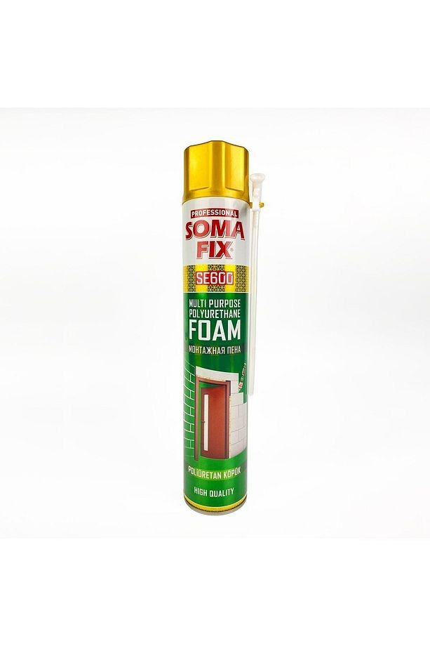 Sosfıx Poliüretan Köpük 600 Gr - 750 Ml Tüpte Pipetli P.ü.köpük Çelik Kapı Pencere Montaj Izolasyon