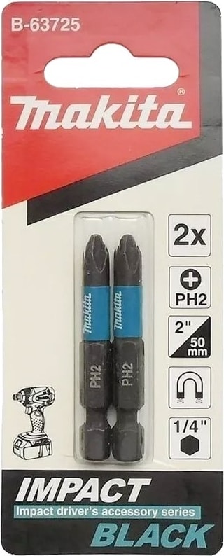 MAKİTA B-63725 Impact Black Bits Uç Ph2 50 mm