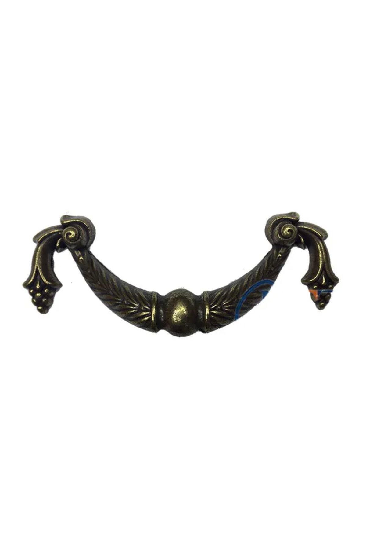 Dekoratif Zamak Üzümlü Kulp - 64Mm, Antik, 100 Adet