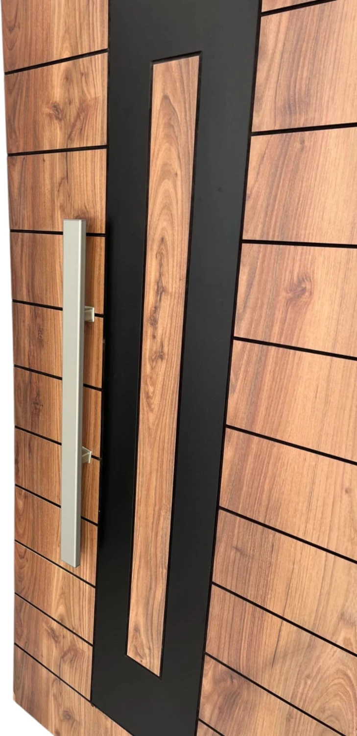 Çelik Kapı Çekme Kolu Tutma Kolu Dikdörtgen Model Renk Saten (Gümüş Gri) 70CM