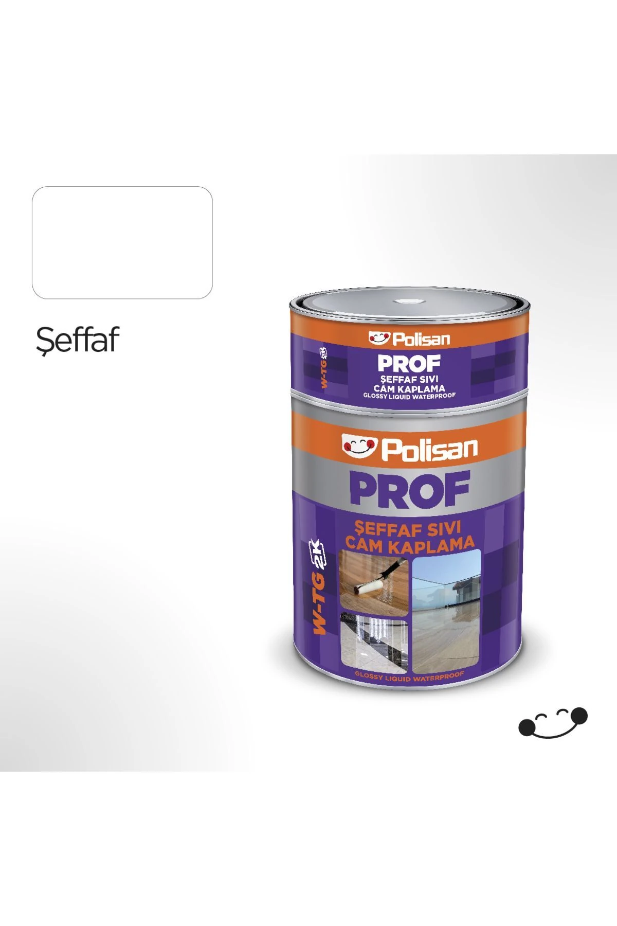 Prof Şeffaf Sıvı Cam Kaplama Boyası (W-TG) 1 kg