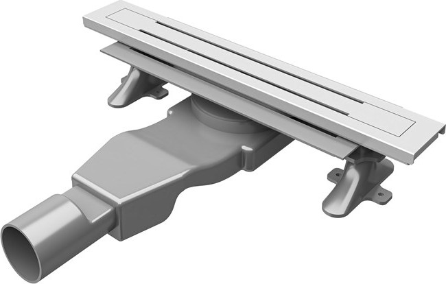 Smartlıne Trendy 40 cm Satine Inox Duş Kanalı Yandan Çıkışlı