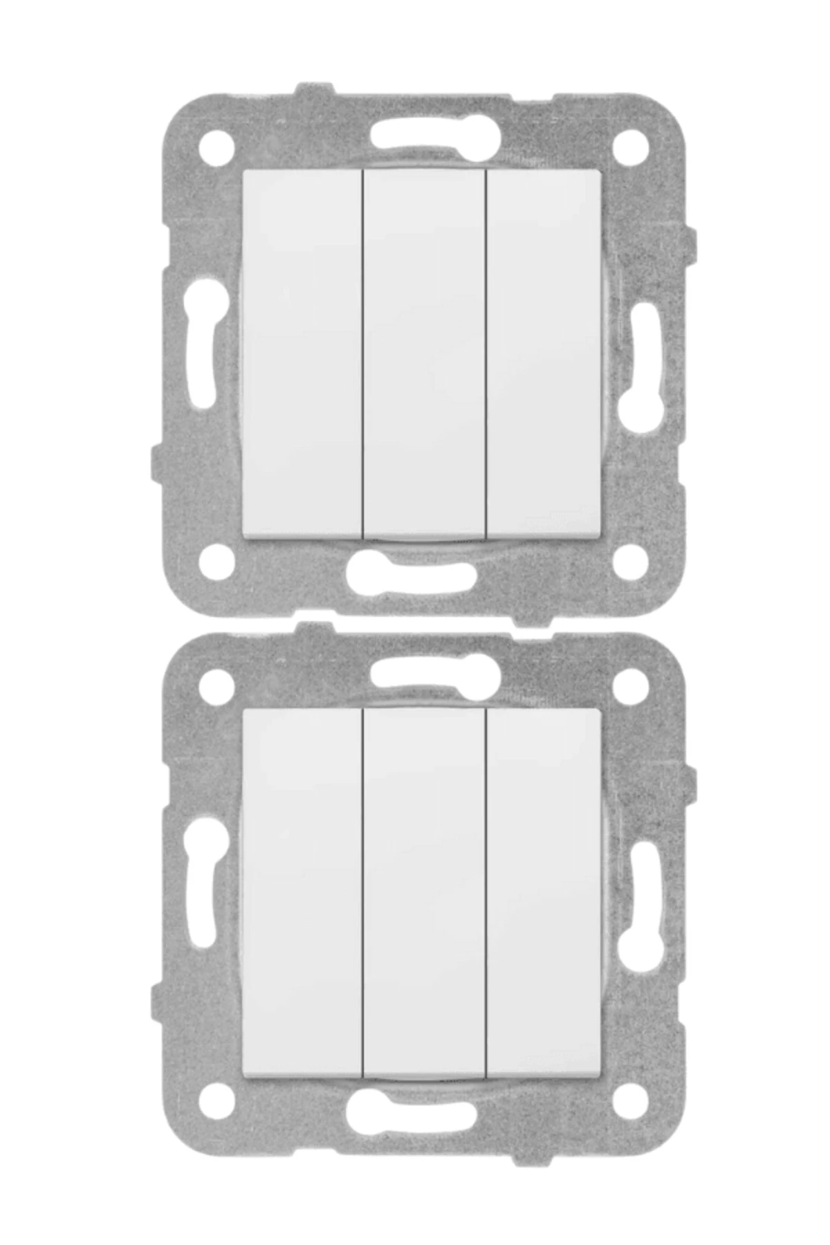 Viko Karre Üçlü Anahtar Beyaz (Çerçeve Dahil) 90967068 (2 Adet)