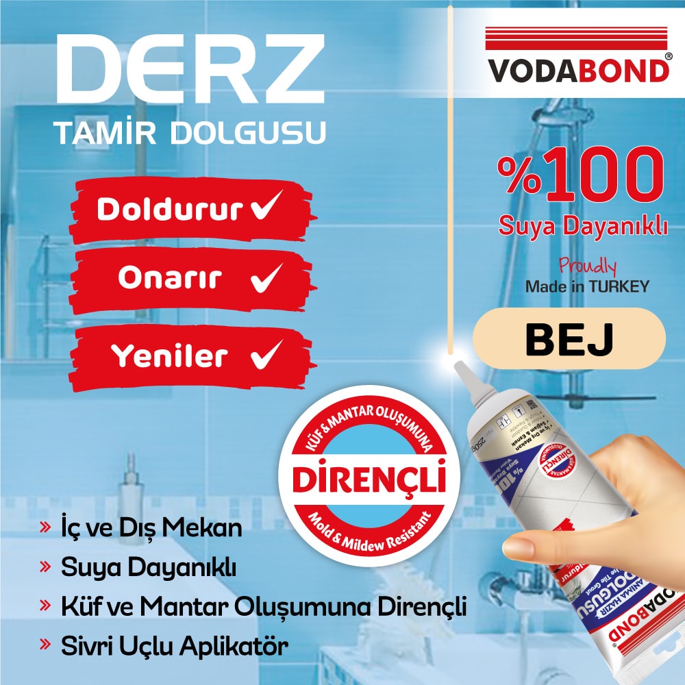 Kullanıma Hazır Derz Dolgu 250 Gr Bej Renk