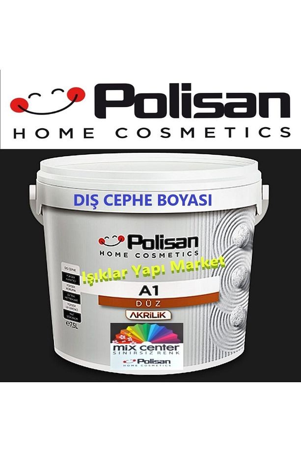 Dış Cephe Boyası -a1 Akrilik Düz -2,5litre(3,5KG.) -cd-8097 Açık Somon