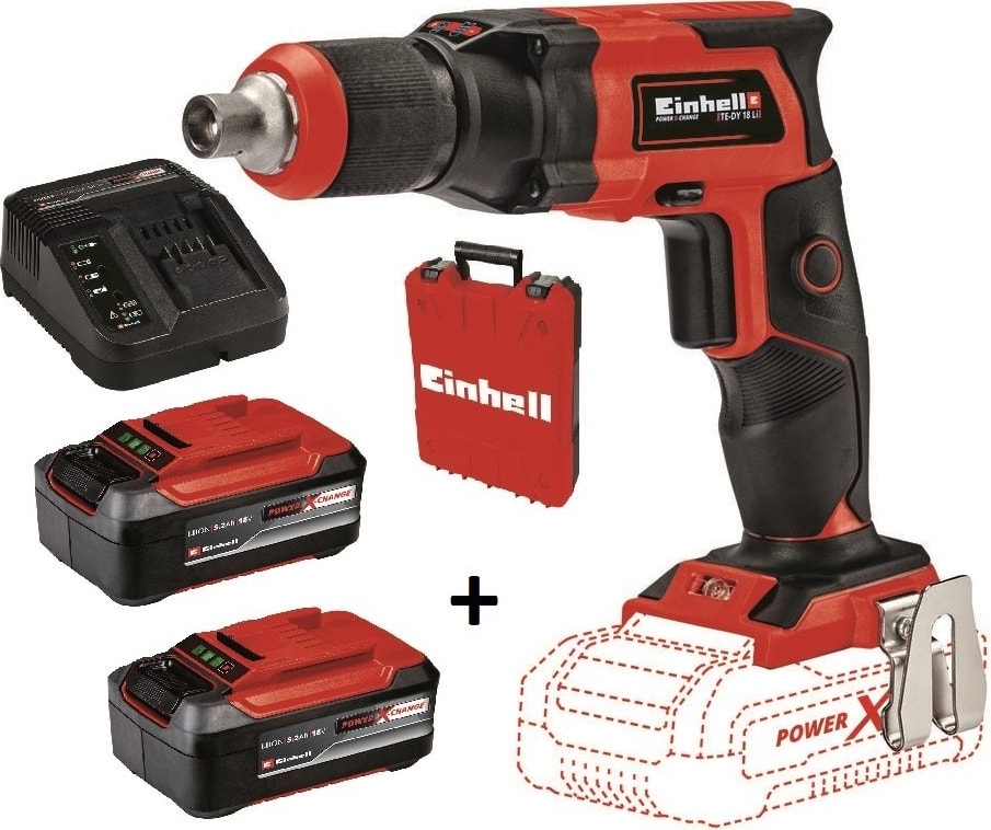 EİNHELL Te-Dy Akülü Alçıpan Vidalama 18V + 2*5.2 Ah Plus Starter Kit